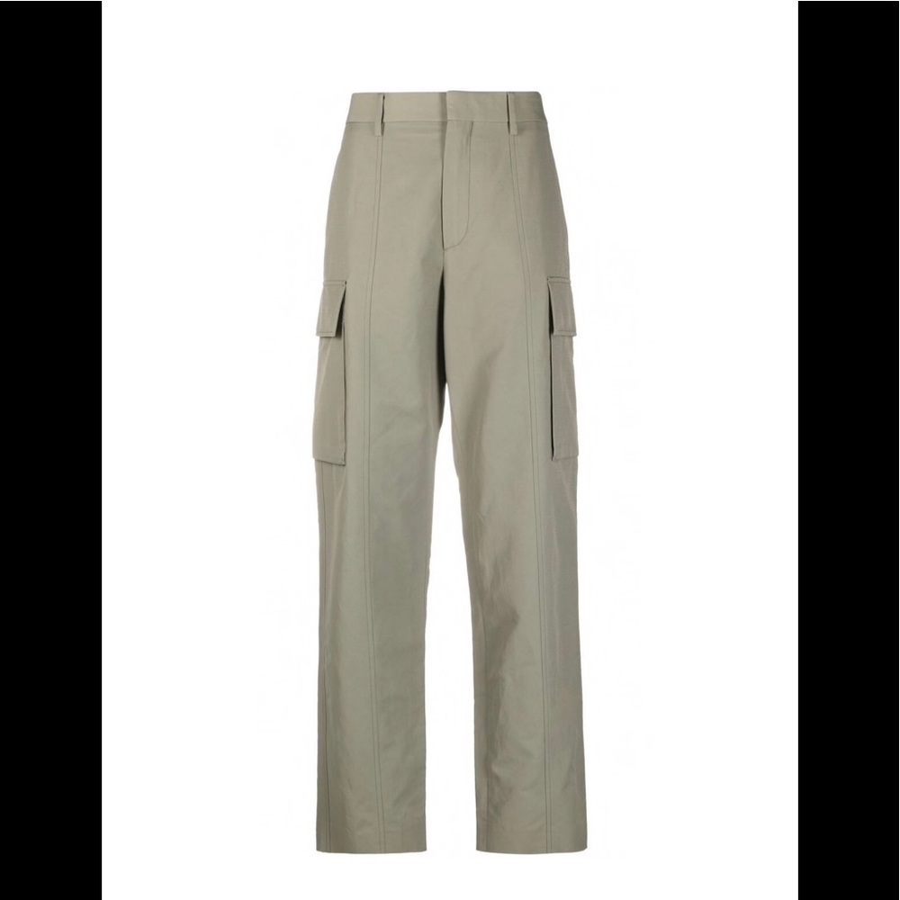 NWT Stella McCartney Straight Leg Cargo Pants size LG $1000 retail!
